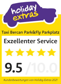 Zertifikat Taxi Bercan Park&Fly Parkplatz